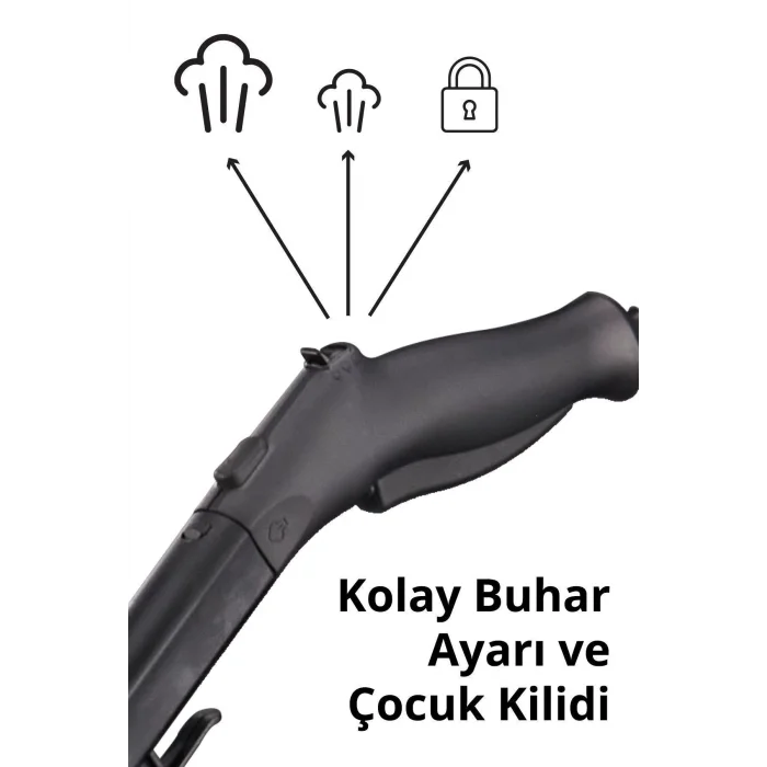 Kiwi Ksc-4255 Çok Fonksiyonlu Buharlı Temizleyici - Buharlı Temizlik Makinası