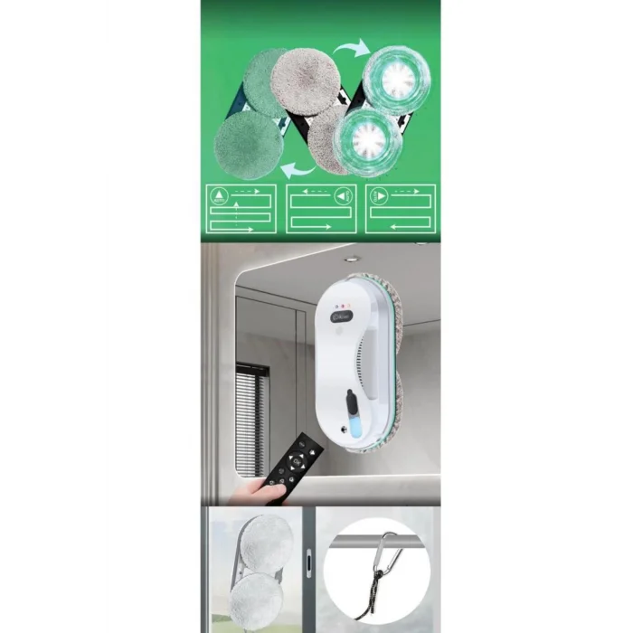 Kiwi Kwc-7130 Uzaktan Kumandalı Sıvı Püskürtmeli Cam Silme Robotu