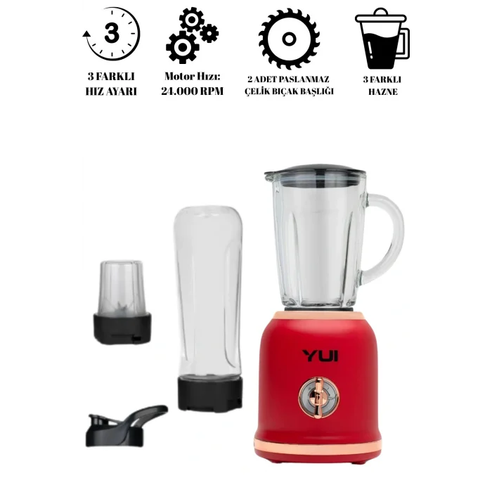 Yui M18 Retro Blender Seti