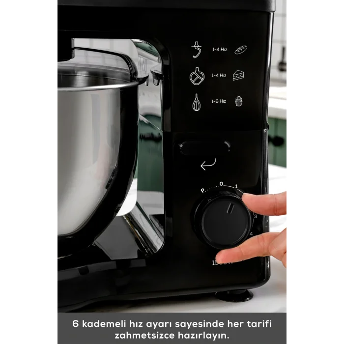 Karaca Maestrochef Stella Stand Mikser Siyah 1500w 5 Litre
