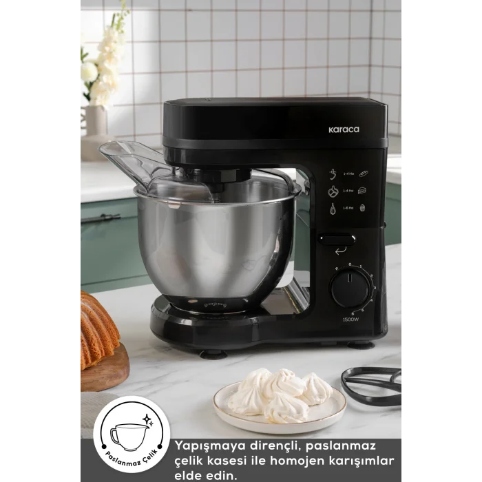 Karaca Maestrochef Stella Stand Mikser Siyah 1500w 5 Litre