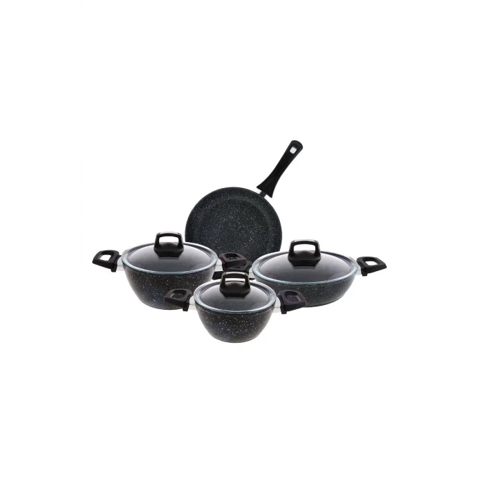 Emsan Oasis-s Blue Star 7 Parça Granit Tencere Seti