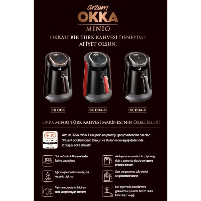 Arzum Ok004 Okka Minio Türk Kahvesi Makinesi - Bakır