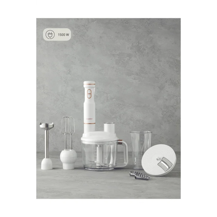 English Home Rmb 3001 4 Bıçaklı Multi Blender Seti Beyaz-bakır