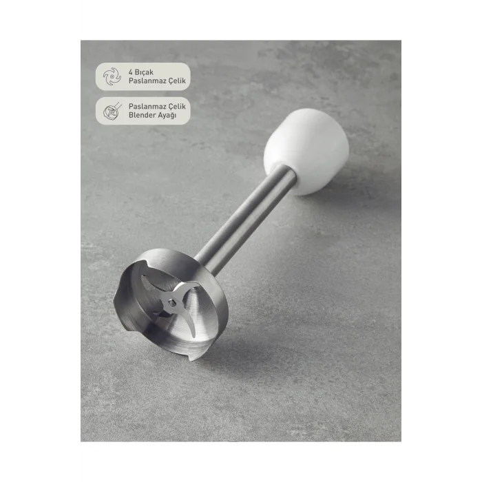 English Home Rmb 3001 4 Bıçaklı Multi Blender Seti Beyaz-bakır