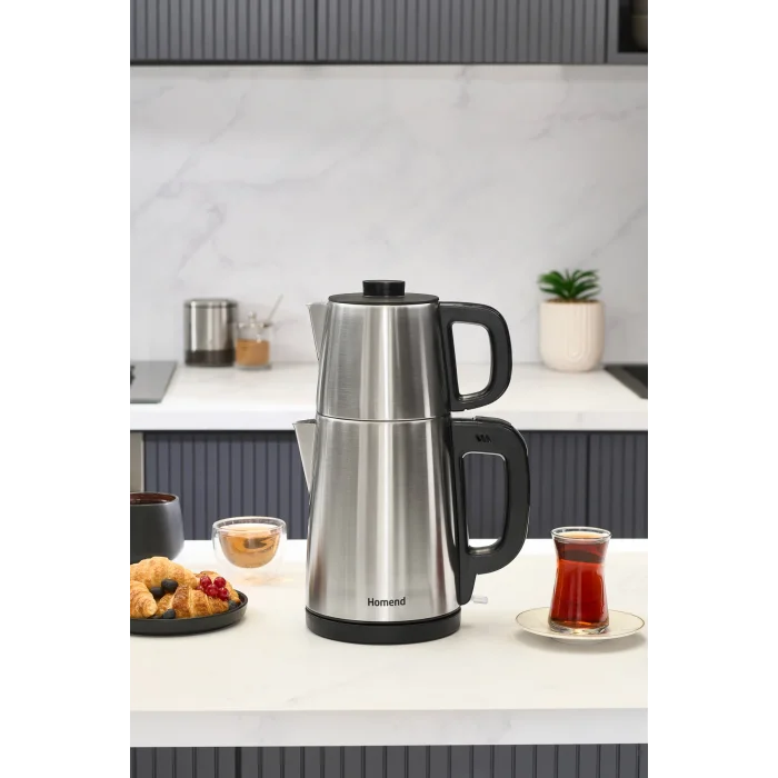 Homend Royaltea 1728h Su Isıtıcı & Çay Makinesi Inox