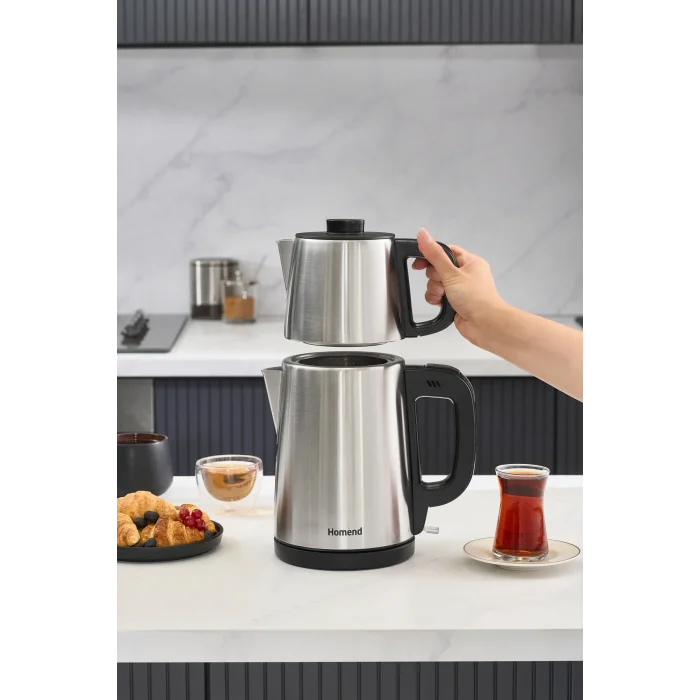 Homend Royaltea 1728h Su Isıtıcı & Çay Makinesi Inox