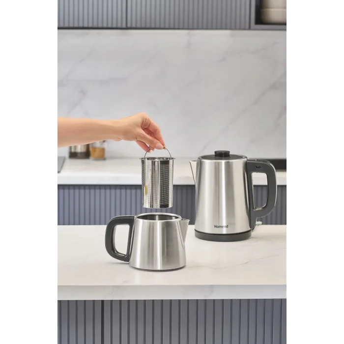 Homend Royaltea 1728h Su Isıtıcı & Çay Makinesi Inox