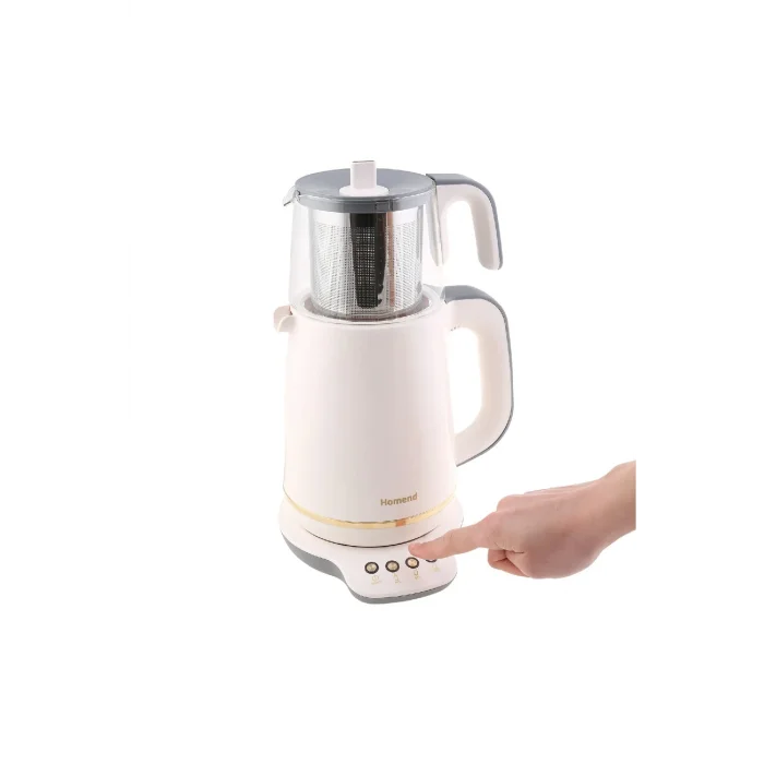 Homend Royaltea 1760h Konuşan Çay Makinesi Krem Gold