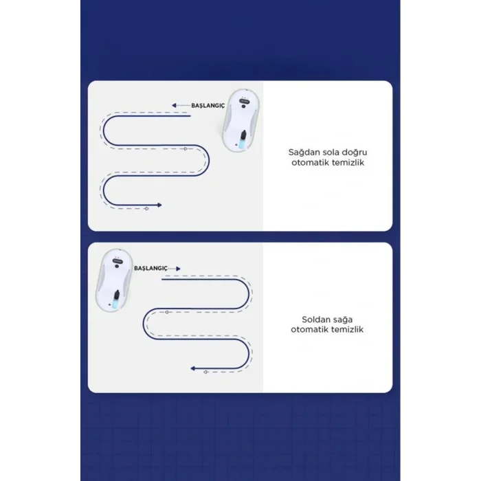 Torima S9 Beyaz Su Püskürtmeli Uzaktan Kumandalı Cam Pencere Temizleme Robotu