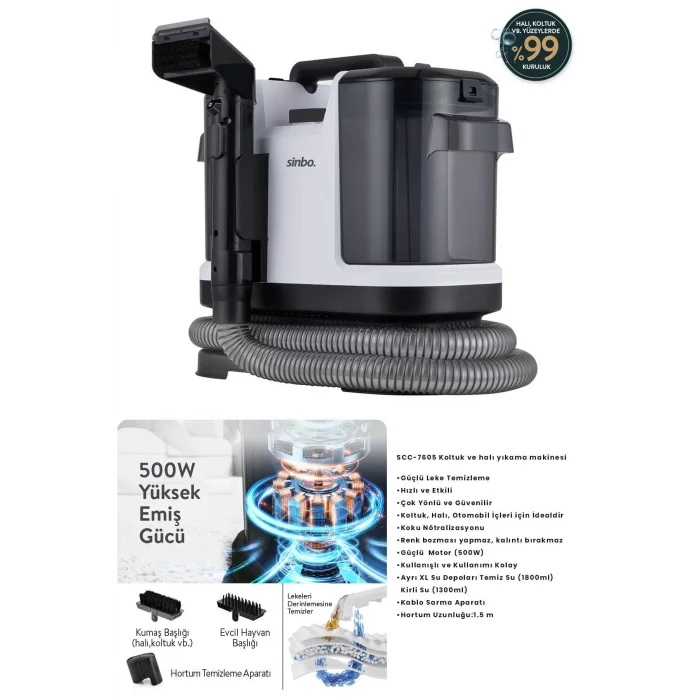 Sinbo Scc-7605 Halı-koltuk Yıkama Makinesi
