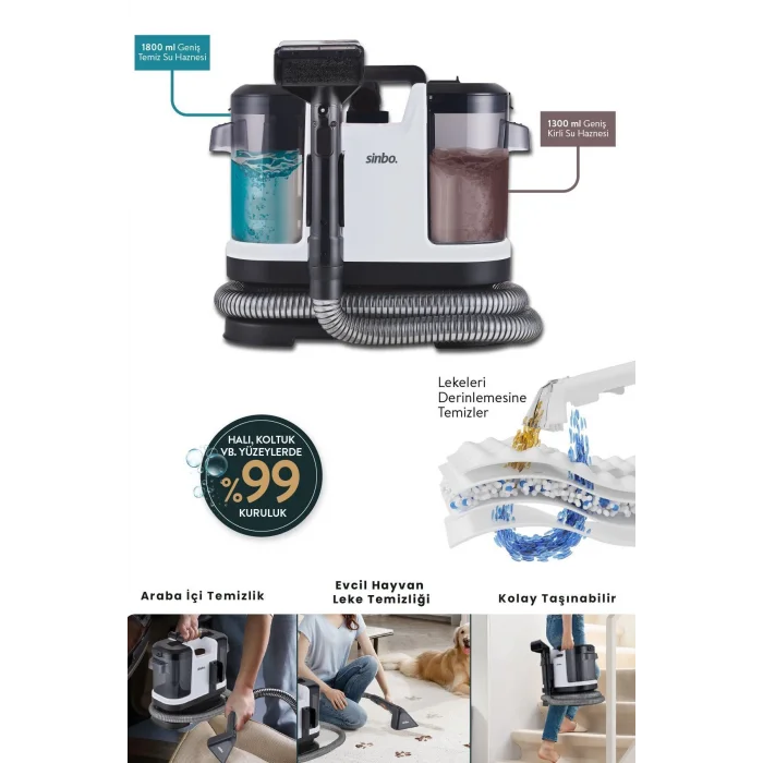 Sinbo Scc-7605 Halı-koltuk Yıkama Makinesi