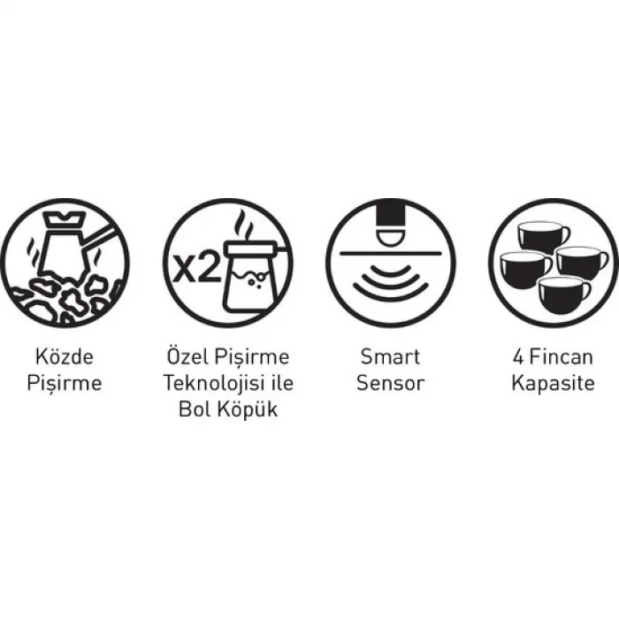 Stilevs Bikahve Otomatik Türk Kahvesi Makinesi Kırmızı