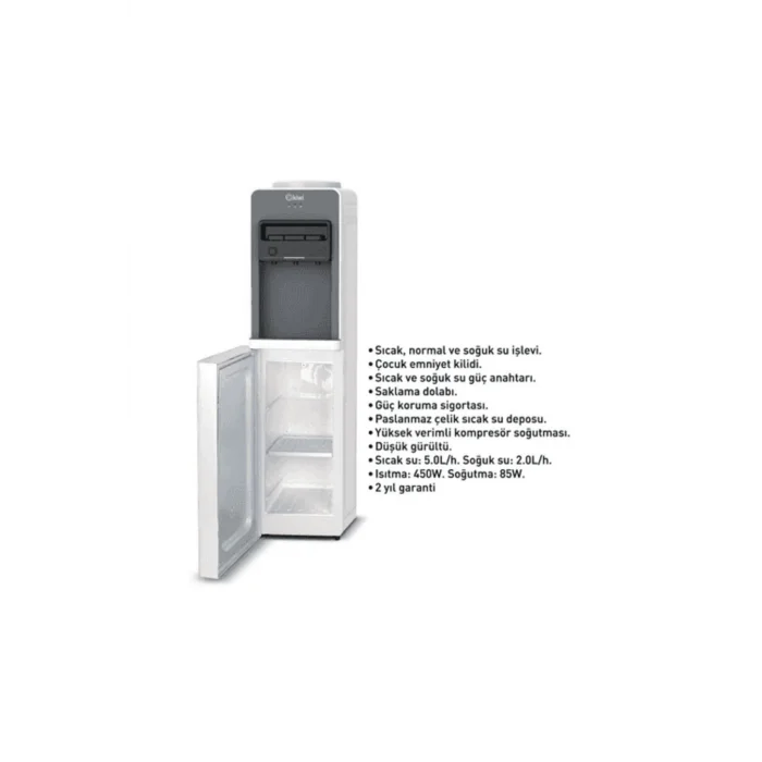 Kiwi Su Sebili Kwp-8553 Beyaz (Water Dispenser) Sıcak -soğuk -ılık