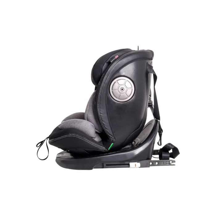 Yoyko Ultimate 360 ° Dönebilir Yatabilir 0-36 Kg Deri Oto Koltuğu Isofıx/sıp/latch Gri