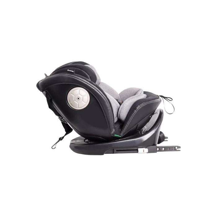 Yoyko Ultimate 360 ° Dönebilir Yatabilir 0-36 Kg Deri Oto Koltuğu Isofıx/sıp/latch Gri