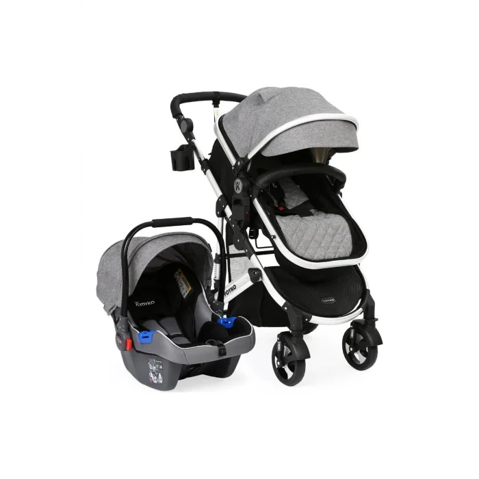 Yoyko Ultimate Travel Sistem Bebek Arabası 3 In 1 Gri Silver