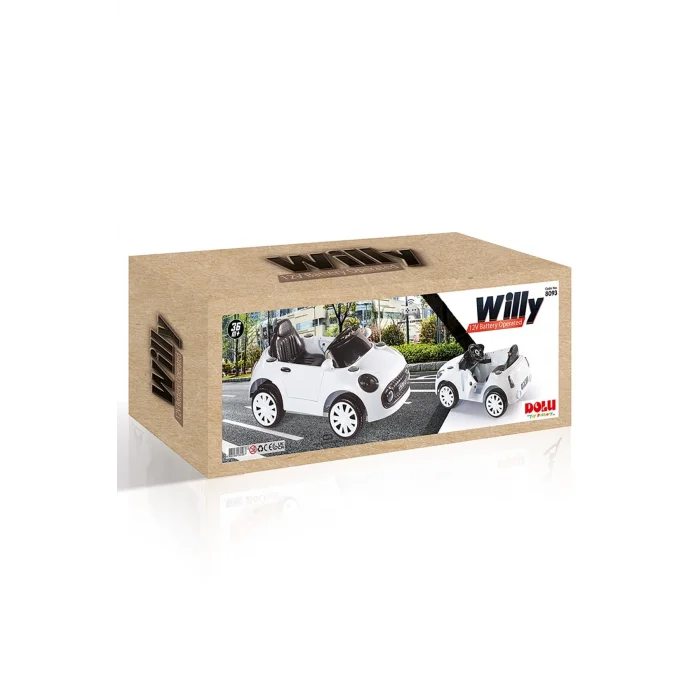 Dolu Willy 12v Akülü Araba Beyaz