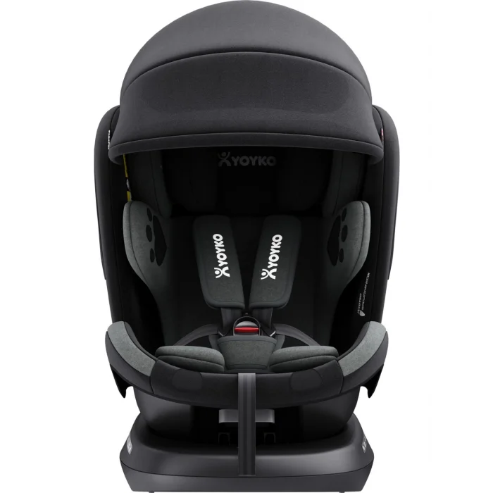 Yoyko Bear 360 Derece Dönebilir Yatabilir 0-36 Kg Isofixli Oto Koltuğu Gri
