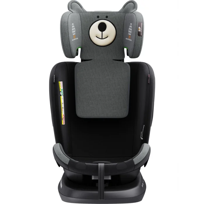 Yoyko Bear 360 Derece Dönebilir Yatabilir 0-36 Kg Isofixli Oto Koltuğu Gri