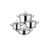 Hascevher Arbel 8 Parça Tencere Seti (16/20/24/24krn.)