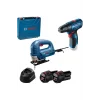 Bosch Professional GST 8000 E + GSR 120-LI Set (2 x 2.0 Ah; GAL 1210 CV), Setli Ürün
