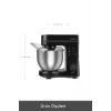 Karaca Maestrochef Stella Stand Mikser Siyah 1500w 5 Litre