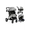 Yoyko Ultimate Travel Sistem Bebek Arabası 3 In 1 Gri Silver