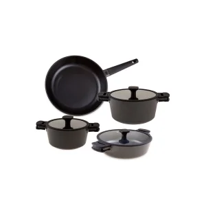 Jumbo Black Cook 7 Parça Döküm Tencere Seti