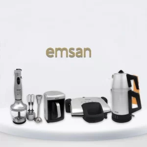 Emsan Silver Elektrikli Çeyiz Seti Siyah 4’lü