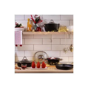 Schafer Gastronomie Master Y.y.tencere Seti - Ind-7 Parça-siyah