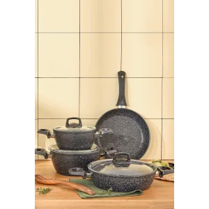 Emsan Oasis-s Blue Star 7 Parça Granit Tencere Seti