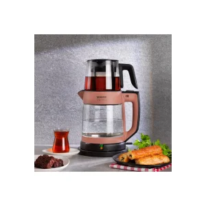 Schafer Optimal Elektrikli Cam Çay Makinesi-rosegold