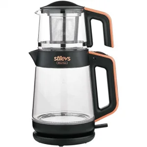 Stilevs Sıh30550 Bi çay Glass Cam Çaycı - Bakır