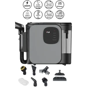 Yui X300 Pro Max 2000 W Buharlı Halı ve Koltuk Yıkama Makinesi-Buharlı Temizlik Makinesi