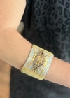 Gold & Lame Kelepçe Bileklik
