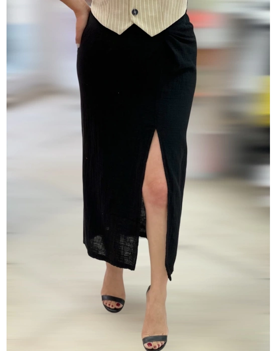 Noir Etek -Siyah