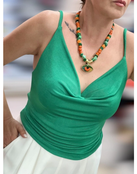 Cam Taş Göz Kolyeler