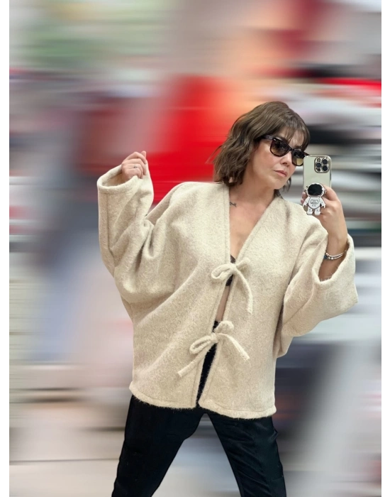 Cozy Krem Hırka-Bej