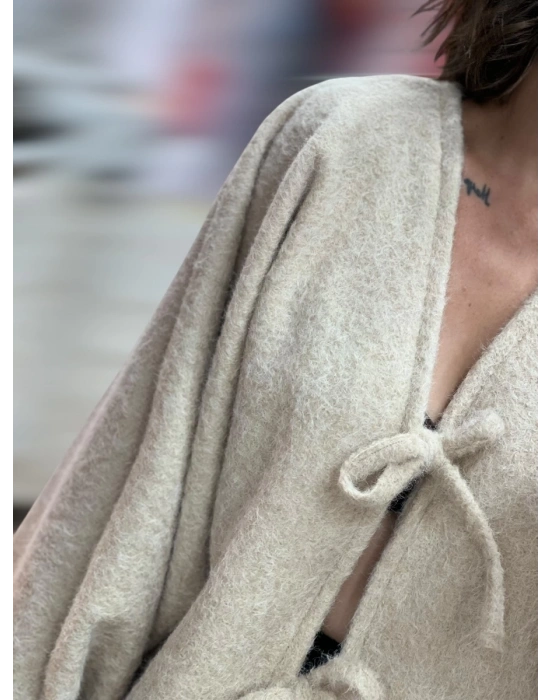 Cozy Krem Hırka-Bej