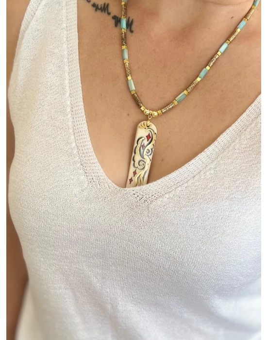 Beyaz Merserize Bluz