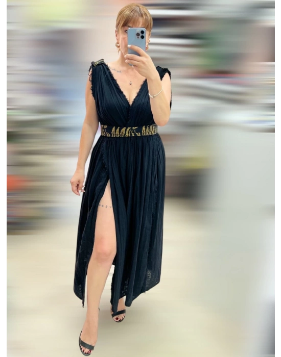 Helen Pamuk Elbise – Siyah