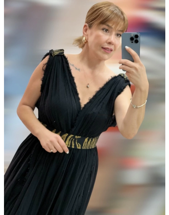 Helen Pamuk Elbise – Siyah