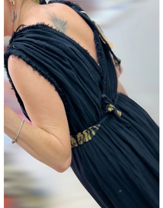 Helen Pamuk Elbise – Siyah