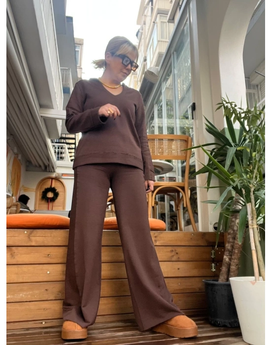 Kahverengi Lounge Takım