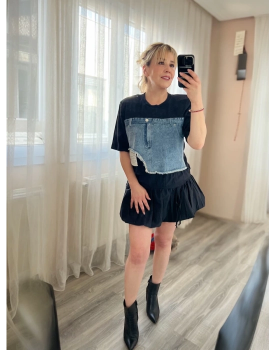 Mini Siyah Balon Etek