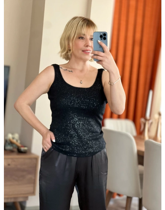 Simply Askılı Basic SİMLİ SİYAH