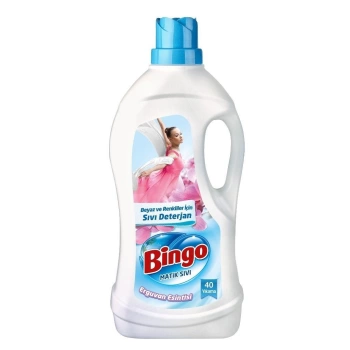Bingo Çamaşır Deterjanı Sıvı Ultra Beyaz 975 ml