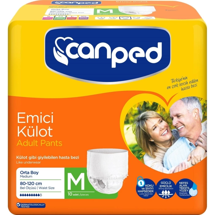 Canped Emici Külot Orta Boy 10 lu
