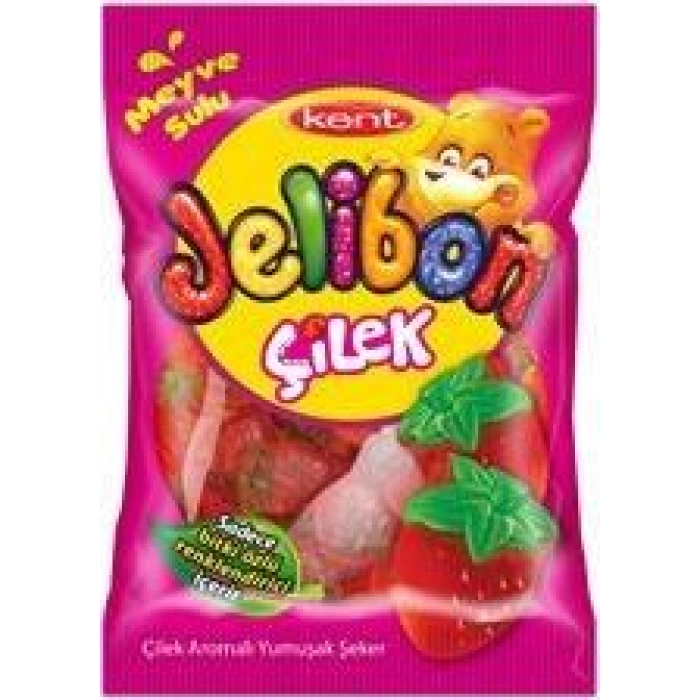 Kent Jelibon Şeker Çilek 90 gr